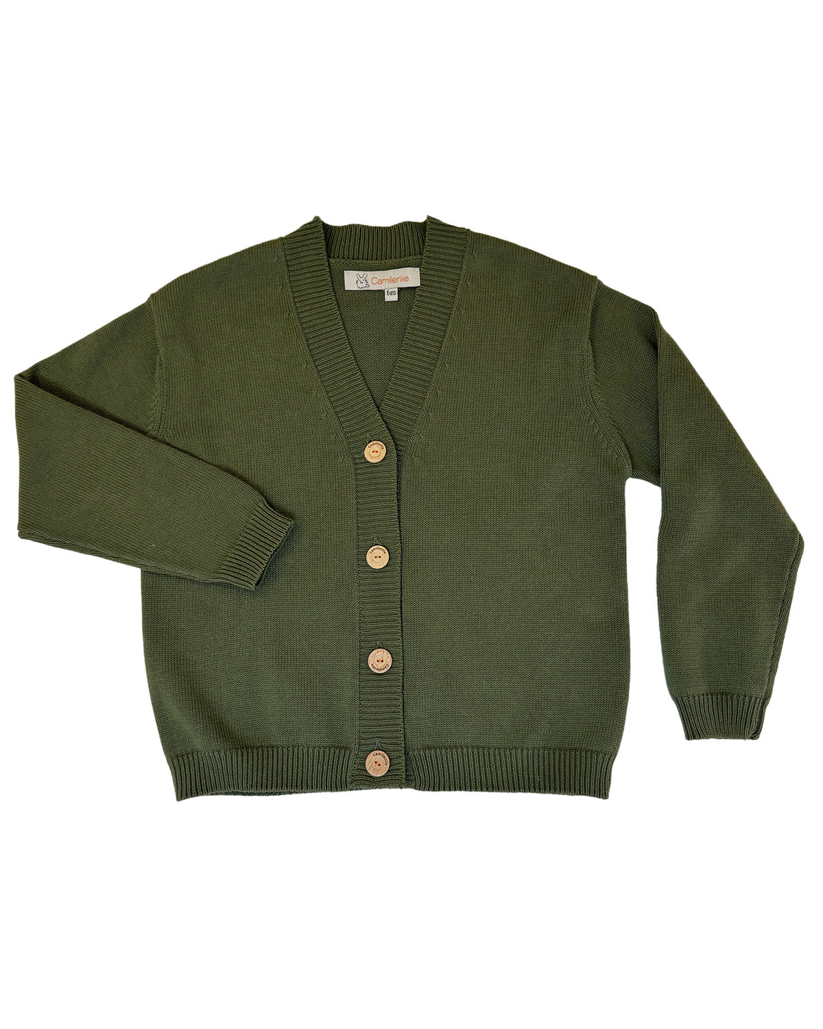 Cardigan Marius Vert Grenouille